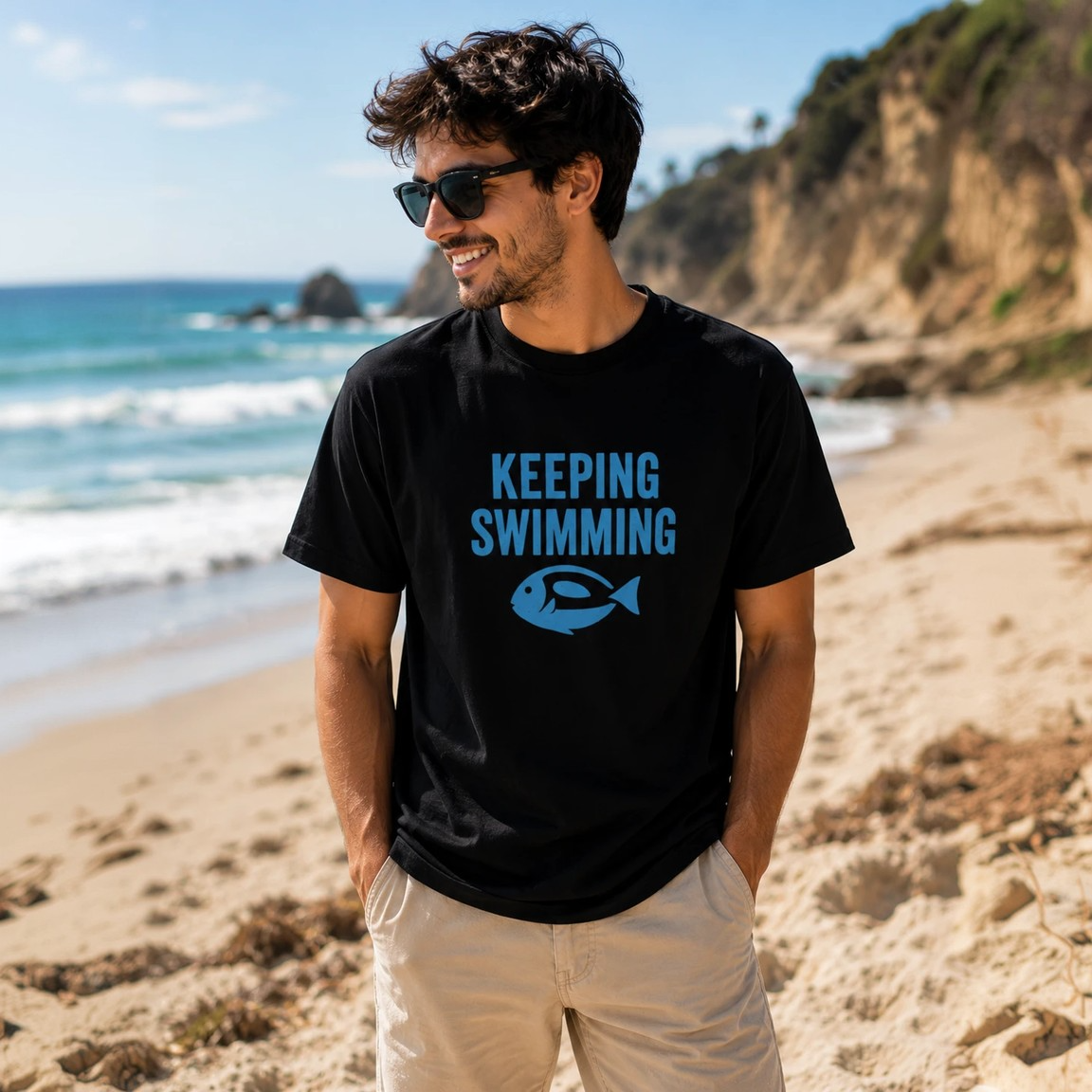 "Swimming" T-shirt